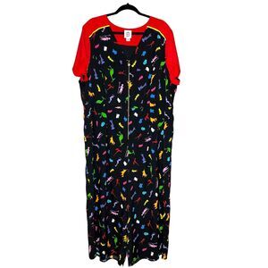 Disney The Dress Shop Pixar Family 2X Jumpsuit XXL Jumper One Piece Zip-Up